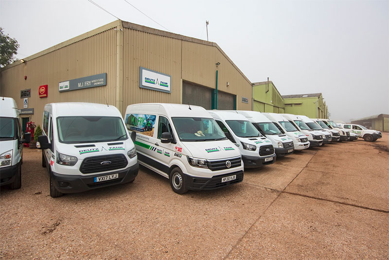 MJ Fry premises and vehicles